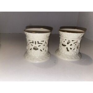 Lenox Illuminations Versailles 2.75" Tall Tealight Candle Holders Brand New